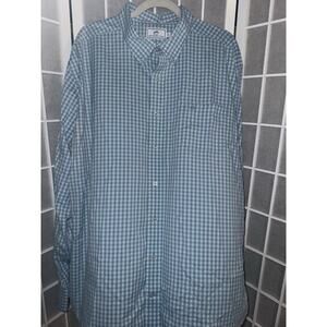 Southern Tide Intercoastal Shirt Mens 2XL Blue Plaid Long Sleeve Button Up